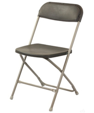 charcoal gray folding chairs